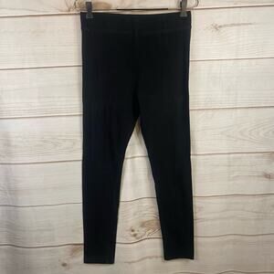 Black Elastic Waist Band Leggings Size Medium